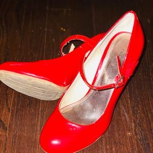 Cl sexy red Mary Jane pumps